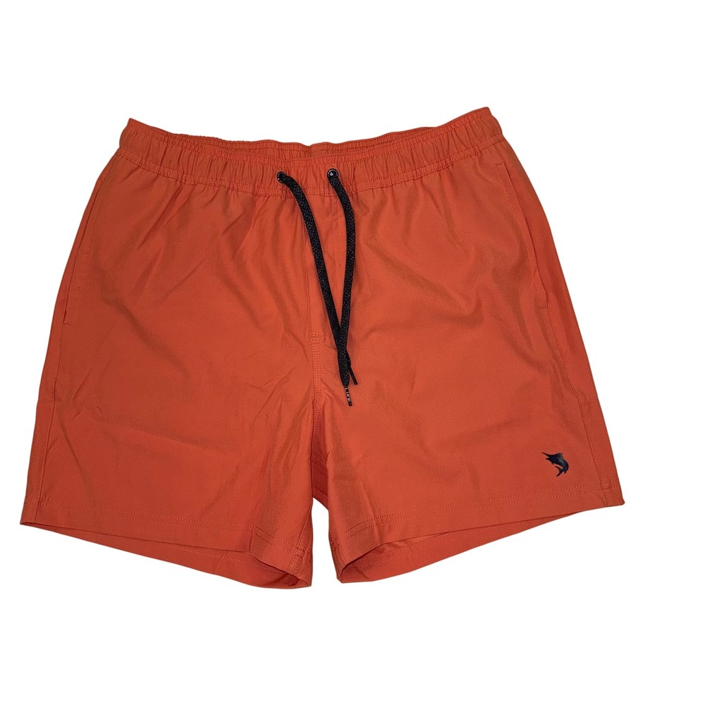 Salt Life Board Shorts Mens L‎ Orange EUC Marlin Logo Mesh Lined SLM4105 Beach